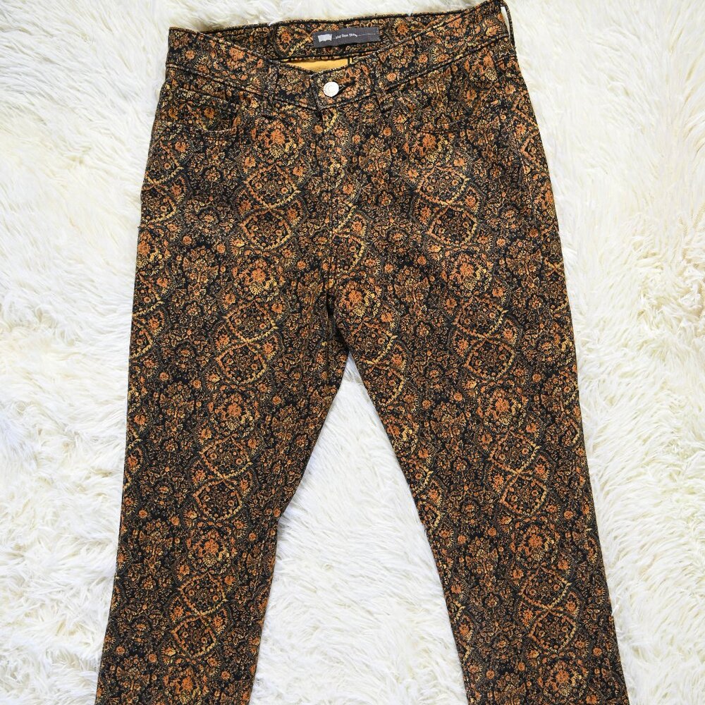Levi Mid Rise Skinny Paisley
